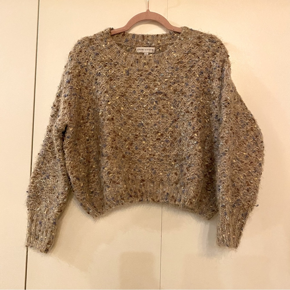 Soft Boucle Woven Sweater